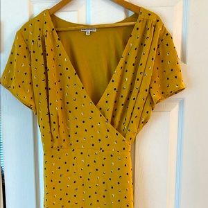 XLMustard Wrap Dress by Spirit of Grace from Nordstrom